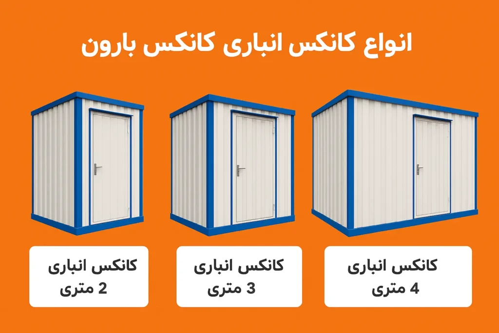 انواع کانکس انباری تولیدی کانکس بارون