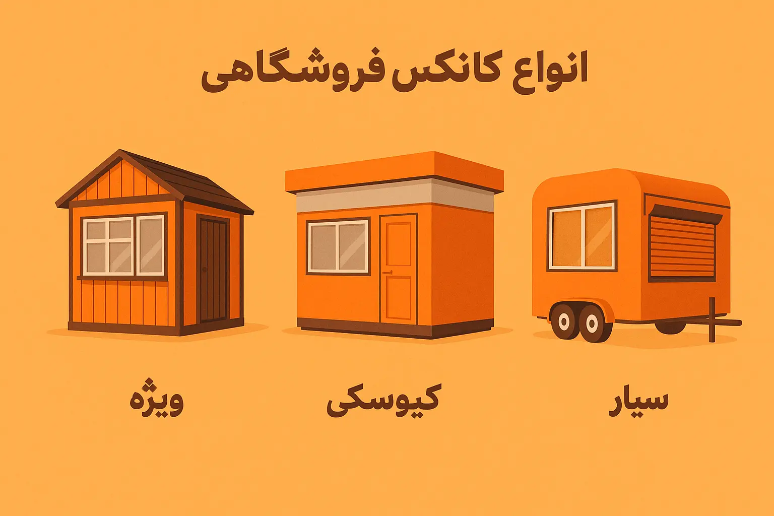 انواع کانکس فروشگاهی تولیدی کانکس بارون